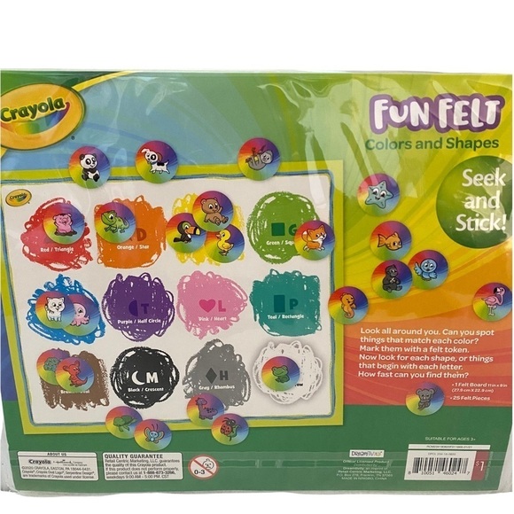 Crayola Set of 5 Fun Felt Colors Shapes Activity Kits - Picture 4 of 6